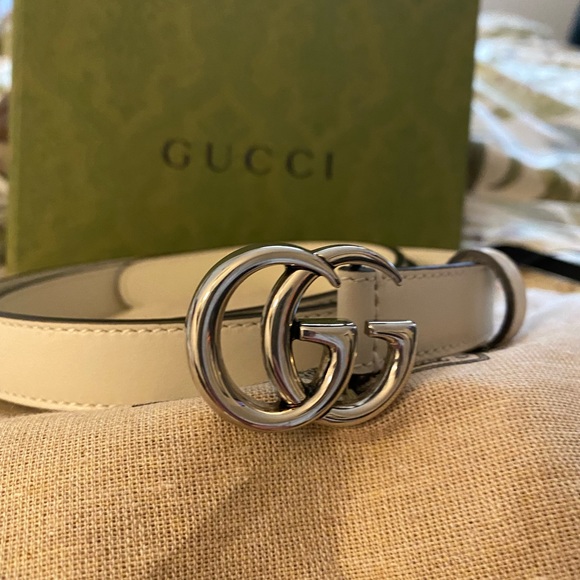 Gucci Accessories - GG Marmont Thin Belt